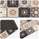 Køkken tæppe Grå og beige mosaik 300 x 60 cm 100% polyamid