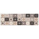 Køkken tæppe Grå og beige mosaik 300 x 60 cm 100% polyamid