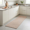 Køkken tæppe taupe skandinavisk 300 x 60 cm 100% polyamid