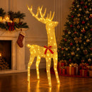 3D Jule Rensdyr LOVIISA 140 LED'er Varm hvid 70 x 26 x 128 cm