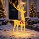 3D Jule Rensdyr LOVIISA 140 LED'er Varm hvid 70 x 26 x 128 cm