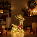 3D Jule Rensdyr LOVIISA 140 LED'er Varm hvid 55 x 22 x 63 cm
