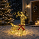 3D Jule Rensdyr LOVIISA 140 LED'er Varm hvid 55 x 22 x 63 cm