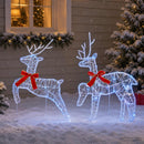 Jule Rensdyr 2 stk. 40 LED'er Blå 43 x 19 x 65 cm