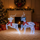 Jule Rensdyr 2 stk. 40 LED'er Blå 43 x 19 x 65 cm