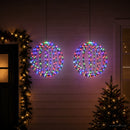 Julefinial lys 2 stk. 320 LED'er RGB Diameter 50 x 52 cm