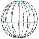 Julefinial lys 2 stk. 320 LED'er RGB Diameter 50 x 52 cm