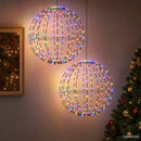Julefinial lys 2 stk. 384 LED'er RGB Diameter 60 x 63 cm