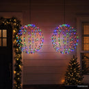 Julefinial lys 2 stk. 384 LED'er RGB Diameter 60 x 63 cm