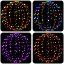 Julefinial lys 2 stk. 384 LED'er RGB Diameter 60 x 63 cm