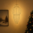 Julefinial lys 320 LED'er Varm hvid Dia. 40 x 75 cm