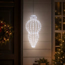 Julefinial lys 320 LED'er Kold hvid Dia. 40 x 75 cm