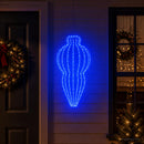 Julefinial lys 320 LED'er Blå Dia. 40 x 75 cm