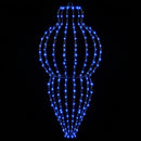 Julefinial lys 320 LED'er Blå Dia. 40 x 75 cm