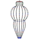 Julefinial lys 320 LED'er Flerfarvet Dia. 40 x 75 cm