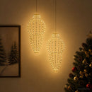 Julefinial lys 2 stk. 640 LED'er Varm hvid Dia. 40 x 75 cm