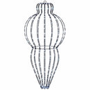 Julefinial lys 2 stk. 640 LED'er Kold hvid Dia. 40 x 75 cm