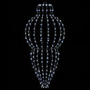 Julefinial lys 2 stk. 640 LED'er Kold hvid Dia. 40 x 75 cm