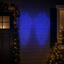 Julefinial lys 2 stk. 640 LED'er Blå Dia. 40 x 75 cm