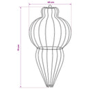Julefinial lys 2 stk. 640 LED'er Blå Dia. 40 x 75 cm