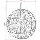 Julefinial lys 2 stk. 1900 LED'er Varm hvid Diameter 60 x 63 cm