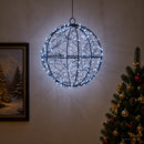 Julefinial lys 200 LED'er Kold hvid Diameter 20 x 22 cm