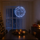 Julefinial lys 200 LED'er Kold hvid Diameter 20 x 22 cm
