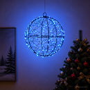 Julefinial lys 200 LED'er Blå Diameter 20 x 22 cm