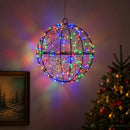 Julefinial lys 200 LED'er Flerfarvet Diameter 20 x 22 cm