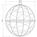 Julefinial lys 200 LED'er Flerfarvet Diameter 20 x 22 cm