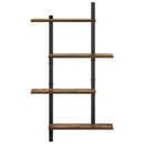 Væghylde Røget eg 61 x 13,5 x 105,5 cm Konstrueret træ