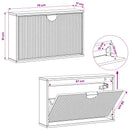Sko skab VENRAY 70 x 17 x 43 cm Konstrueret træ Artisan-eg