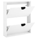 Sko skab VENRAY 70 x 17 x 82 cm Konstrueret træ Hvid