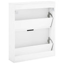 Sko skab VENRAY 70 x 17 x 82 cm Konstrueret træ Hvid
