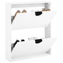 Sko skab VENRAY 70 x 17 x 82 cm Konstrueret træ Hvid