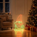 LED-nisse LOVIISA 80 LED'er Flerfarvet og 38 x 60 cm