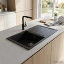 Køkkenvask med enkeltkumme Granite 78 x 50 x 20 cm Grafit