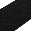 Trinmåtter 15 stk. 76 x 20 cm Sort Polyester Rektangulær