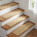 Trinmåtter 15 stk. 76 x 20 cm Beige Polyester Rektangulær