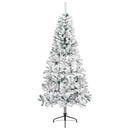 Kunstigt juletræ med julekugle 240 cm 300 LED'er Varm hvid