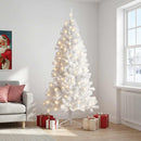 Kunstigt Hinged Juletræ 210 cm 300 LED'er Varm hvid