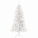 Kunstigt Hinged Juletræ 210 cm 300 LED'er Varm hvid