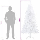 Kunstigt Hinged Juletræ 210 cm 300 LED'er Varm hvid