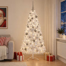 Kunstigt juletræ med julekugle 240 cm 300 LED'er Varm hvid