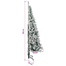 Kunstigt Hinged Juletræ 180 cm 300 LED'er Varm hvid
