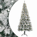 Kunstigt Hinged Juletræ 240 cm 300 LED'er Varm hvid