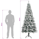 Kunstigt Hinged Juletræ 240 cm 300 LED'er Varm hvid
