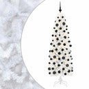 Kunstigt slankt juletræ med julekugle 240 cm 300 LED'er