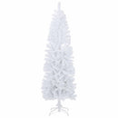 Kunstigt slankt juletræ med julekugle 240 cm 300 LED'er