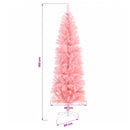 Kunstigt slankt juletræ 180 cm 300 LED'er Varm hvid